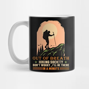 Out Of Breath Hiking Society Mug